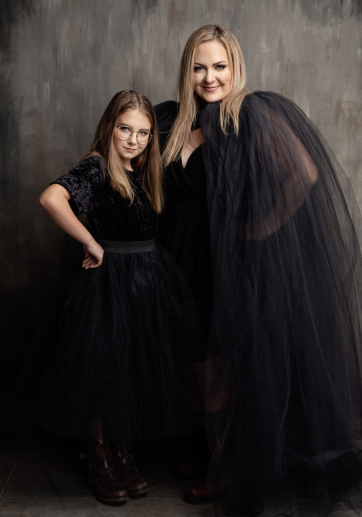Mom and daughter with attitude and lots of tulle